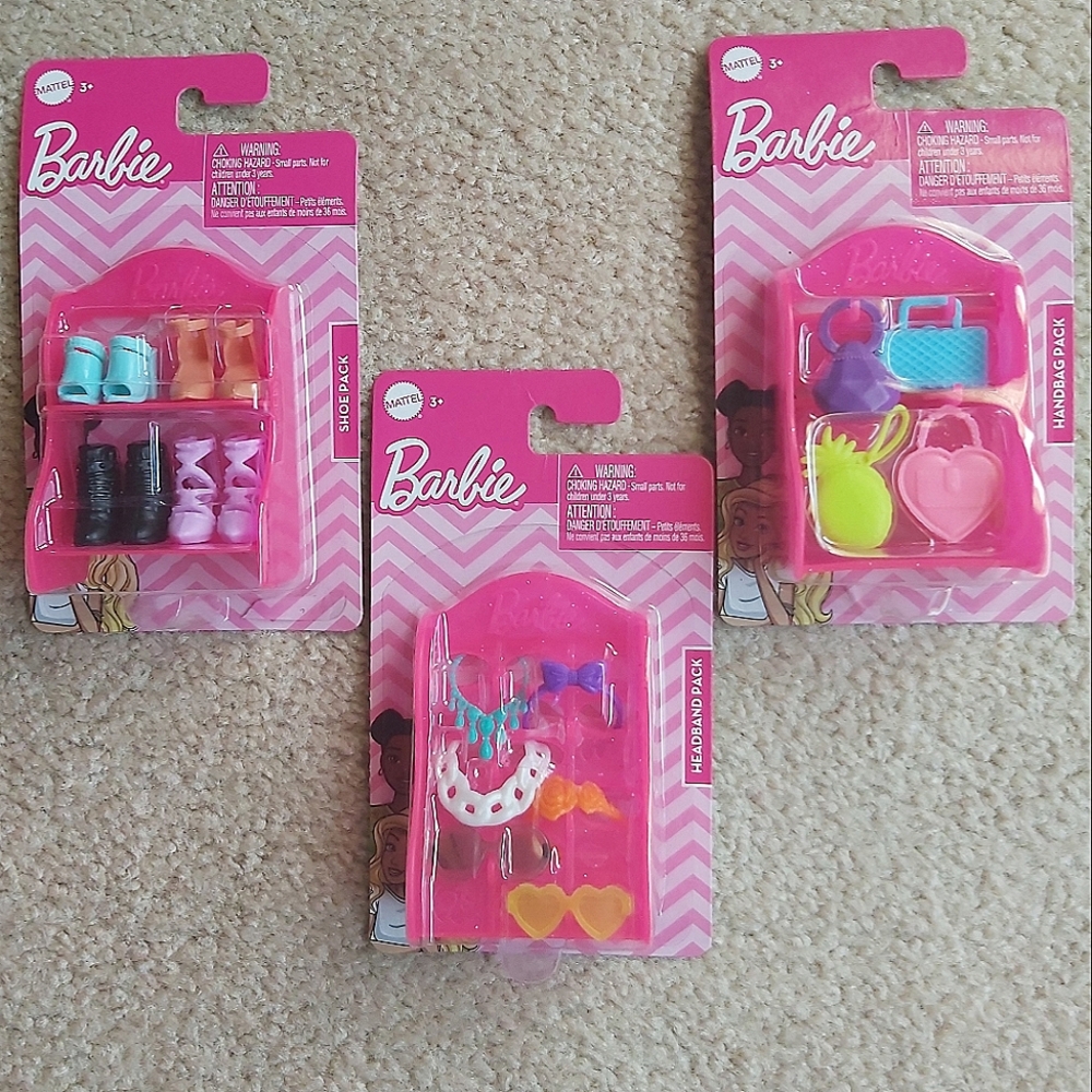 Barbie Doll Colorful Accessories